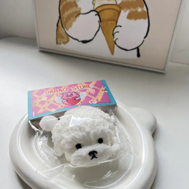 Handmade Silicone Puppy Without Flocking Stress Relief Taba Squishy Toy