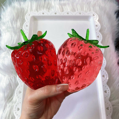 Strawberry Shape Vaseline Base Handmade Stress Ball