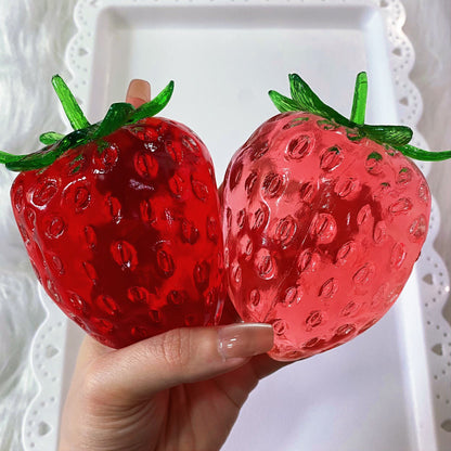 Strawberry Shape Vaseline Base Handmade Stress Ball