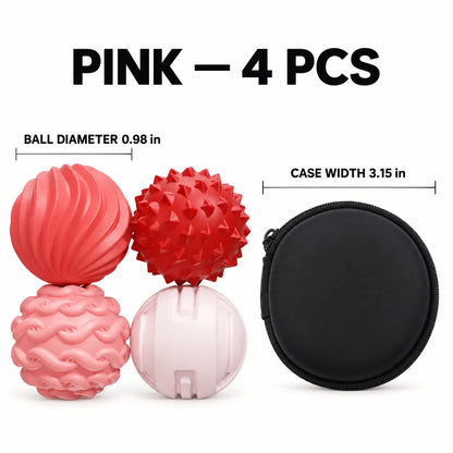 Magnetic Sensory Balls – Textured Silicone Fidget Set with Carrying Case