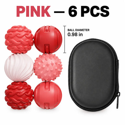 Magnetic Sensory Balls – Textured Silicone Fidget Set with Carrying Case