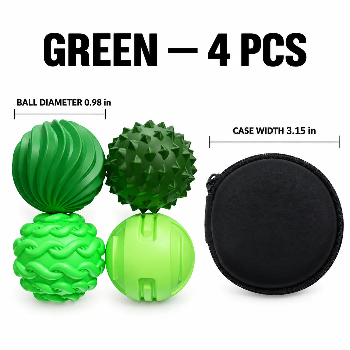 Magnetic Sensory Balls – Textured Silicone Fidget Set with Carrying Case