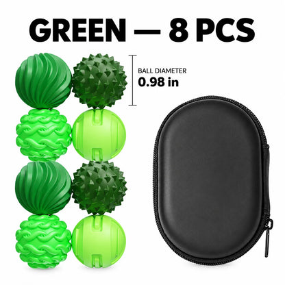 Magnetic Sensory Balls – Textured Silicone Fidget Set with Carrying Case