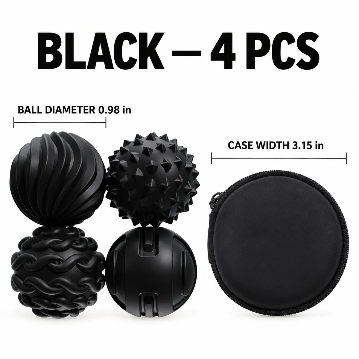 Magnetic Sensory Balls – Textured Silicone Fidget Set with Carrying Case