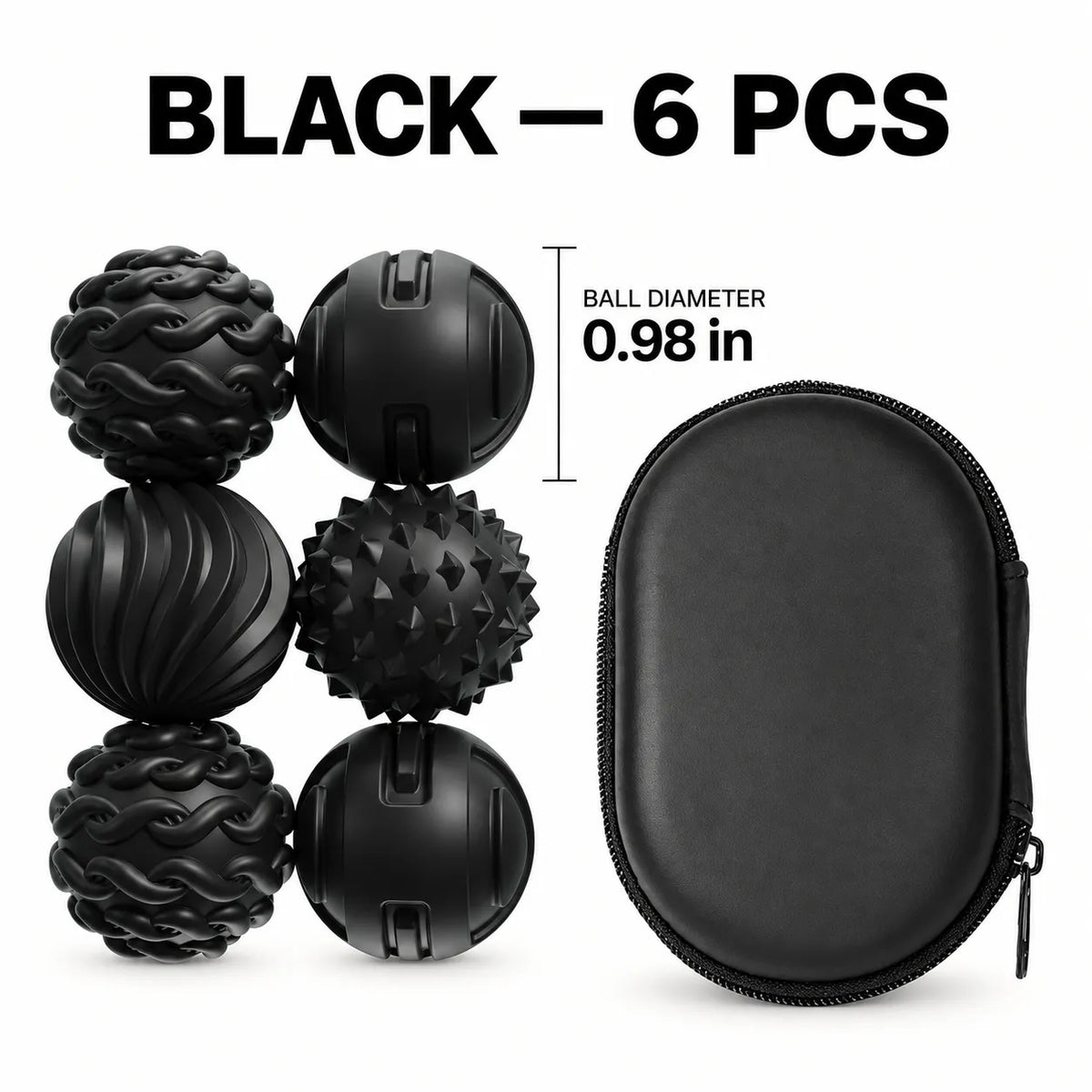 Magnetic Sensory Balls – Textured Silicone Fidget Set with Carrying Case
