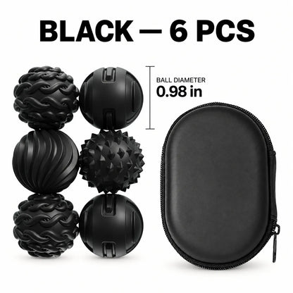 Magnetic Sensory Balls – Textured Silicone Fidget Set with Carrying Case