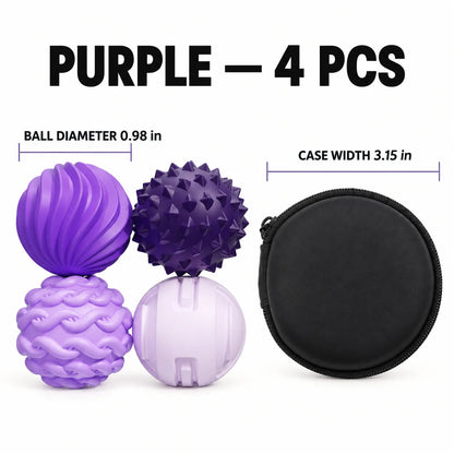 Magnetic Sensory Balls – Textured Silicone Fidget Set with Carrying Case