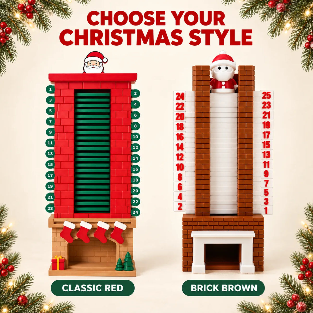 Santa Chimney Advent Calendar – 3D-Printed Christmas Countdown