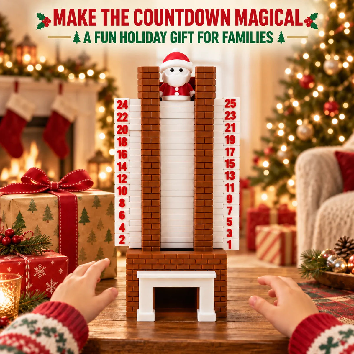 Santa Chimney Advent Calendar – 3D-Printed Christmas Countdown
