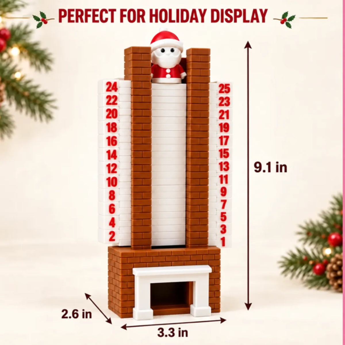 Santa Chimney Advent Calendar – 3D-Printed Christmas Countdown