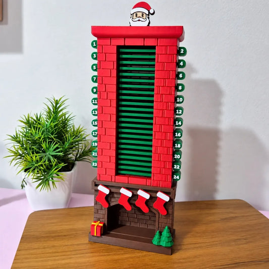 Santa Chimney Advent Calendar – 3D-Printed Christmas Countdown