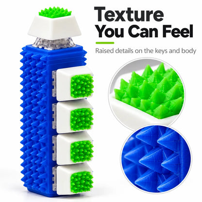Spiky 5-Key Fidget Clicker – Textured Sensory Toy