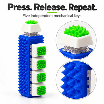 Spiky 5-Key Fidget Clicker – Textured Sensory Toy