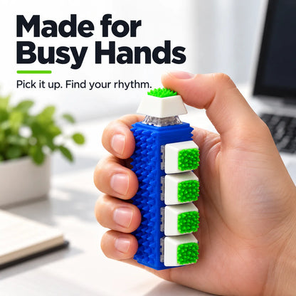 Spiky 5-Key Fidget Clicker – Textured Sensory Toy