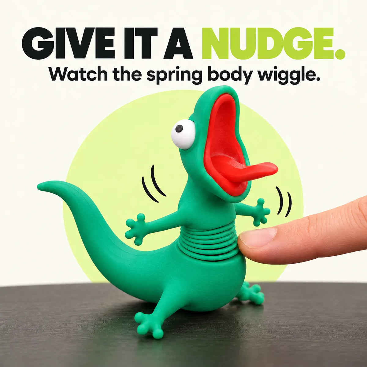 Spring Lizard Fidget Toy – Funny Wiggly Desk Figurine