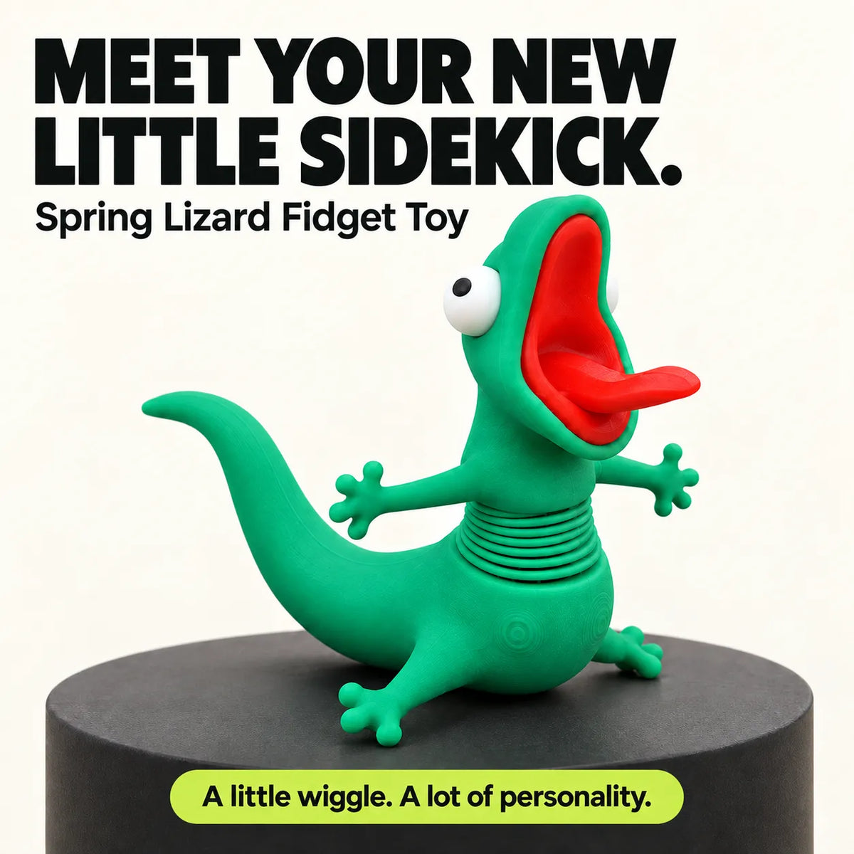 Spring Lizard Fidget Toy – Funny Wiggly Desk Figurine
