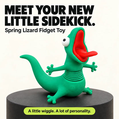 Spring Lizard Fidget Toy – Funny Wiggly Desk Figurine