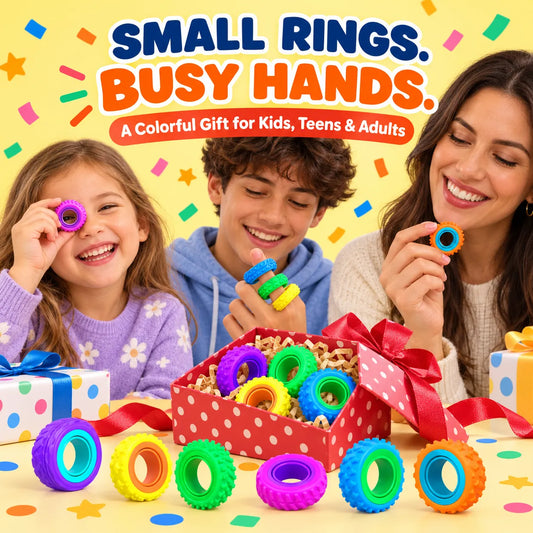 Textured Rotating Sensory Fidget Rings