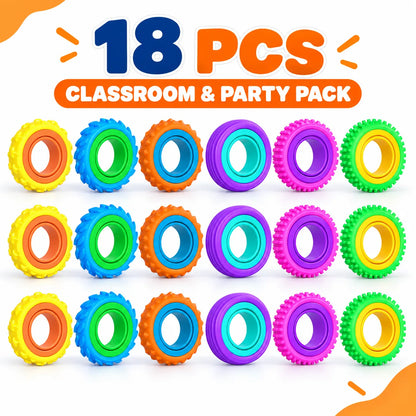 Textured Rotating Sensory Fidget Rings