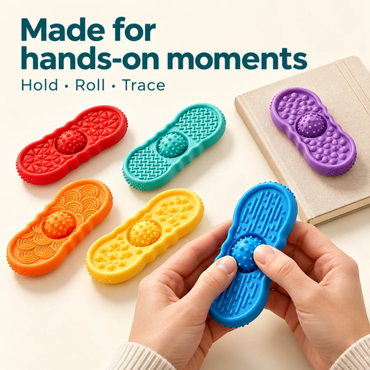 Textured Sensory Fidget Stones – 6-Color Set & Bundles