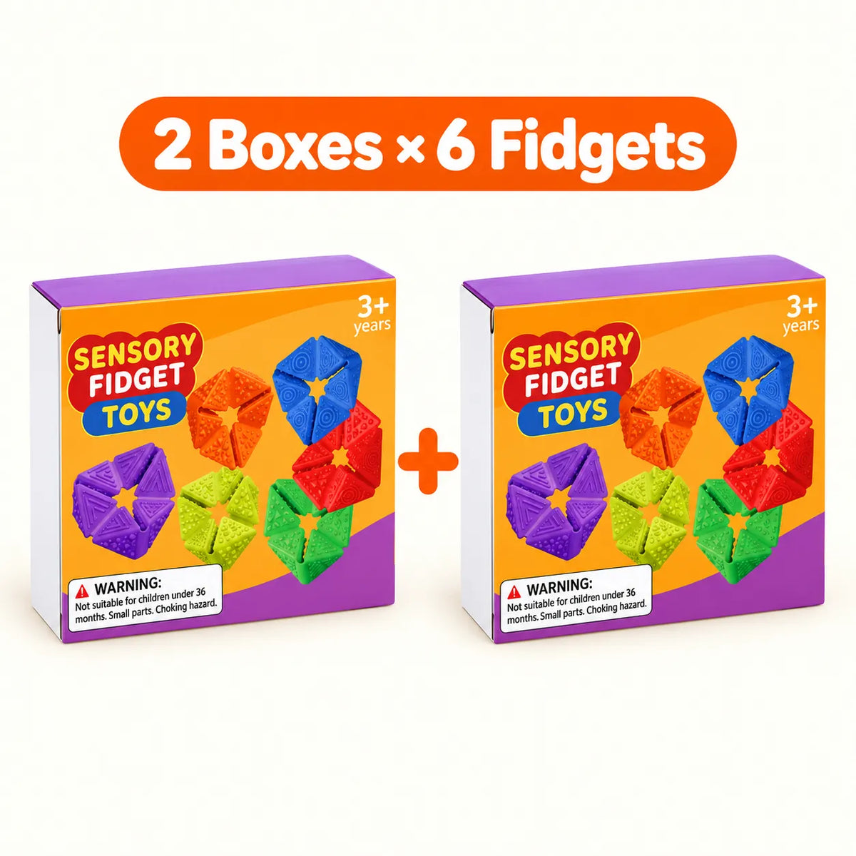 Textured Sensory Flip Fidget Toys – 6, 12 or 24 Pack