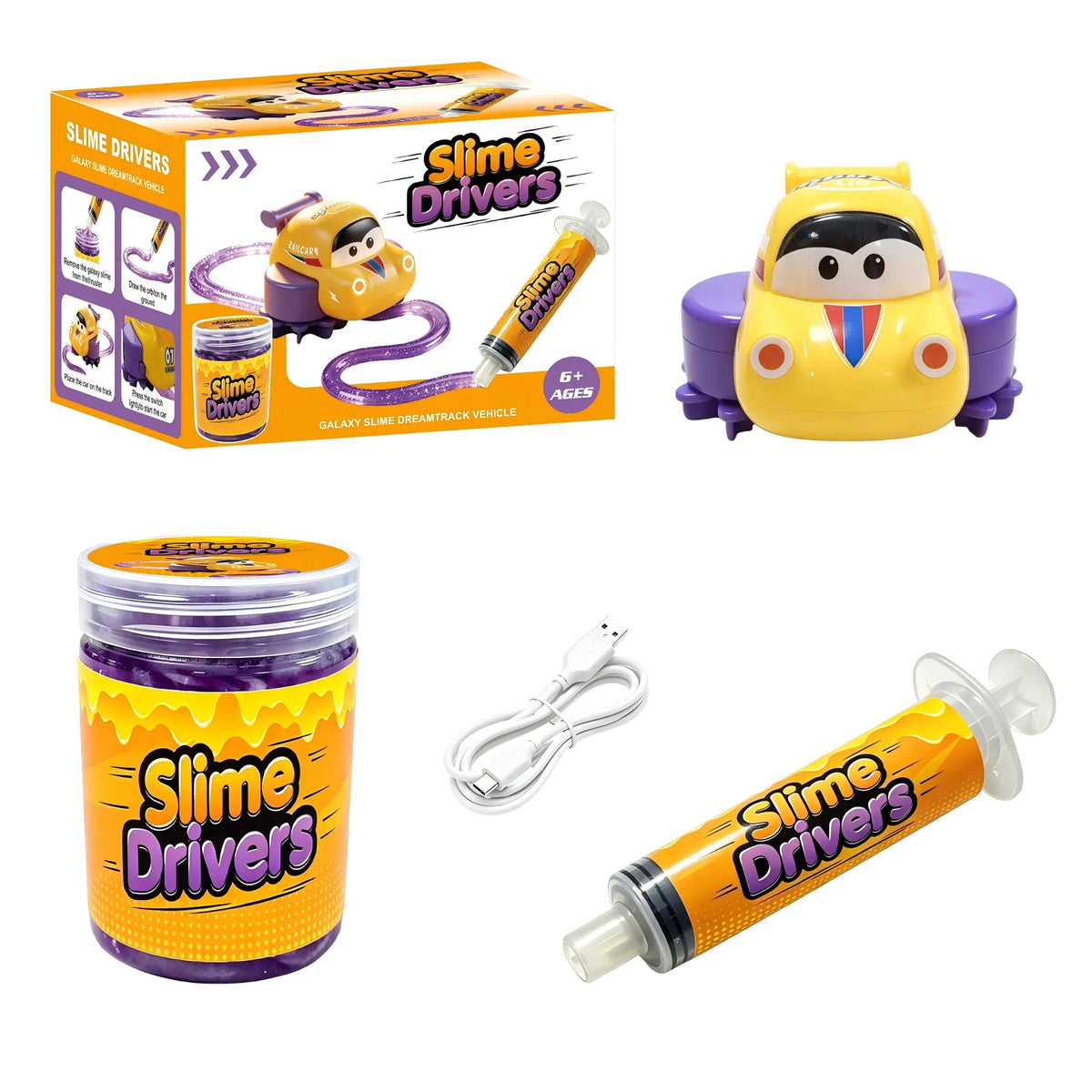 Slime Race Track Toy – Draw Your Own Road