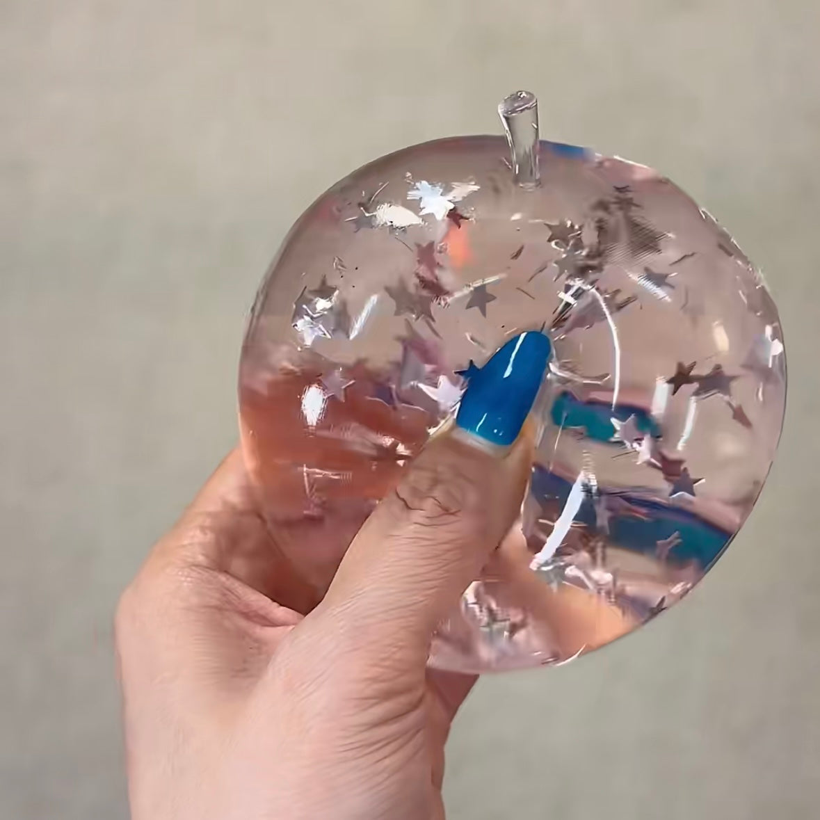 Pink Apple Shape Vasline Base Stress Ball