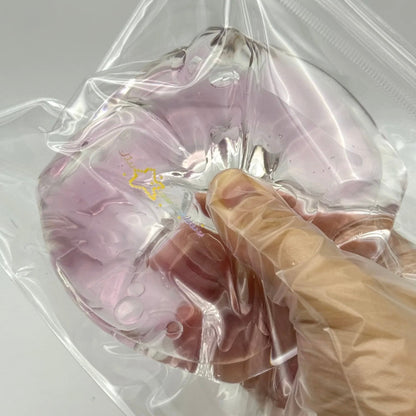 250g Handmade Transparent Ice Cube Taba Squishy Toy (Flowing Liquid in The Middle)(Liquid Squishy)