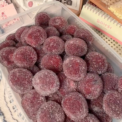 Crisp Satisfying Sound Red Bayberry Handmade Stress Balls