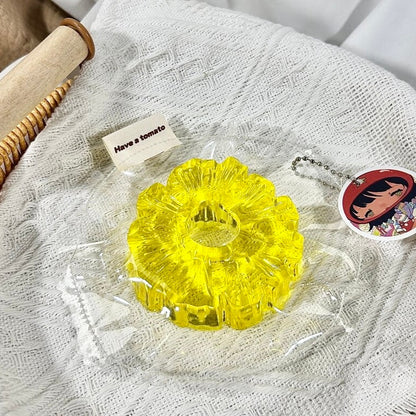 Handmade Transparent Pineapple Slices Taba Squishy Toy