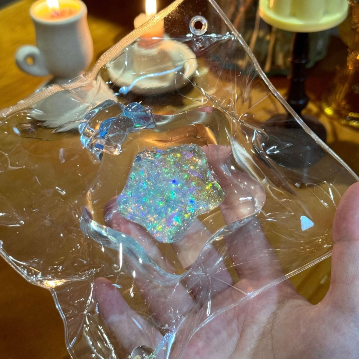 Transparent Wish Bottle Taba Squishy Toy (Liquid Squishy)