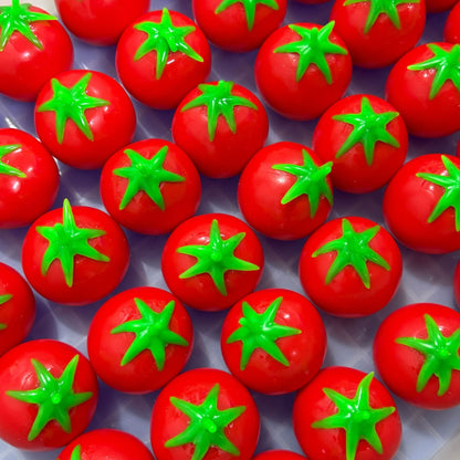 Crunchy Tomato Bead & Clay Base Stress Ball Squishy Stress Relief Decompression Toy