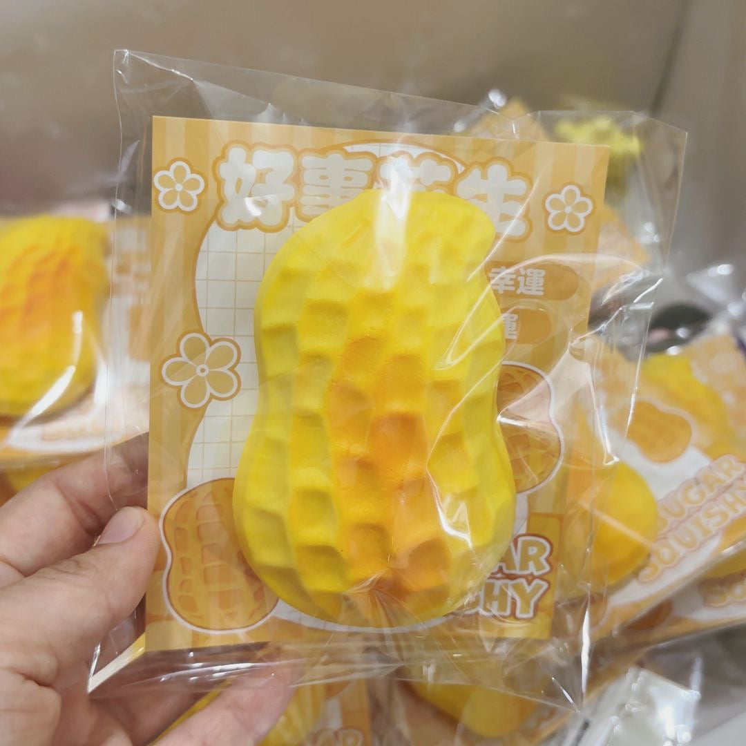 3pcs Peanut Slow Rising Squishy Stress Relief Decompression Toy
