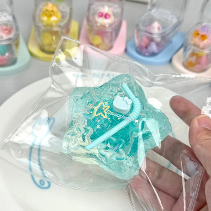 Transparent Star Taba Squishy Toy (Liquid Squishy)