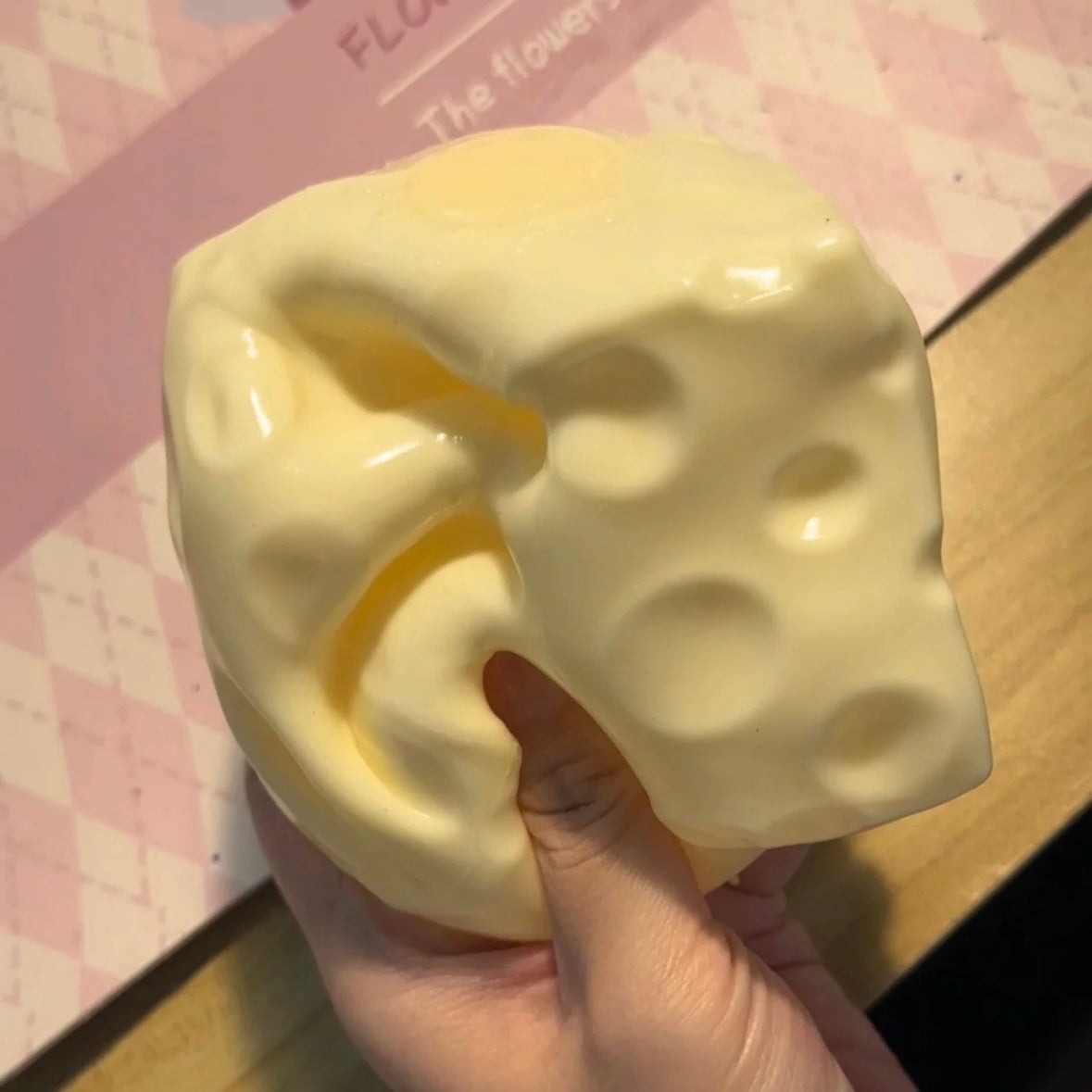 Large Cheese Vaseline Stress Ball Squishy Stress Relief Decompression Toy