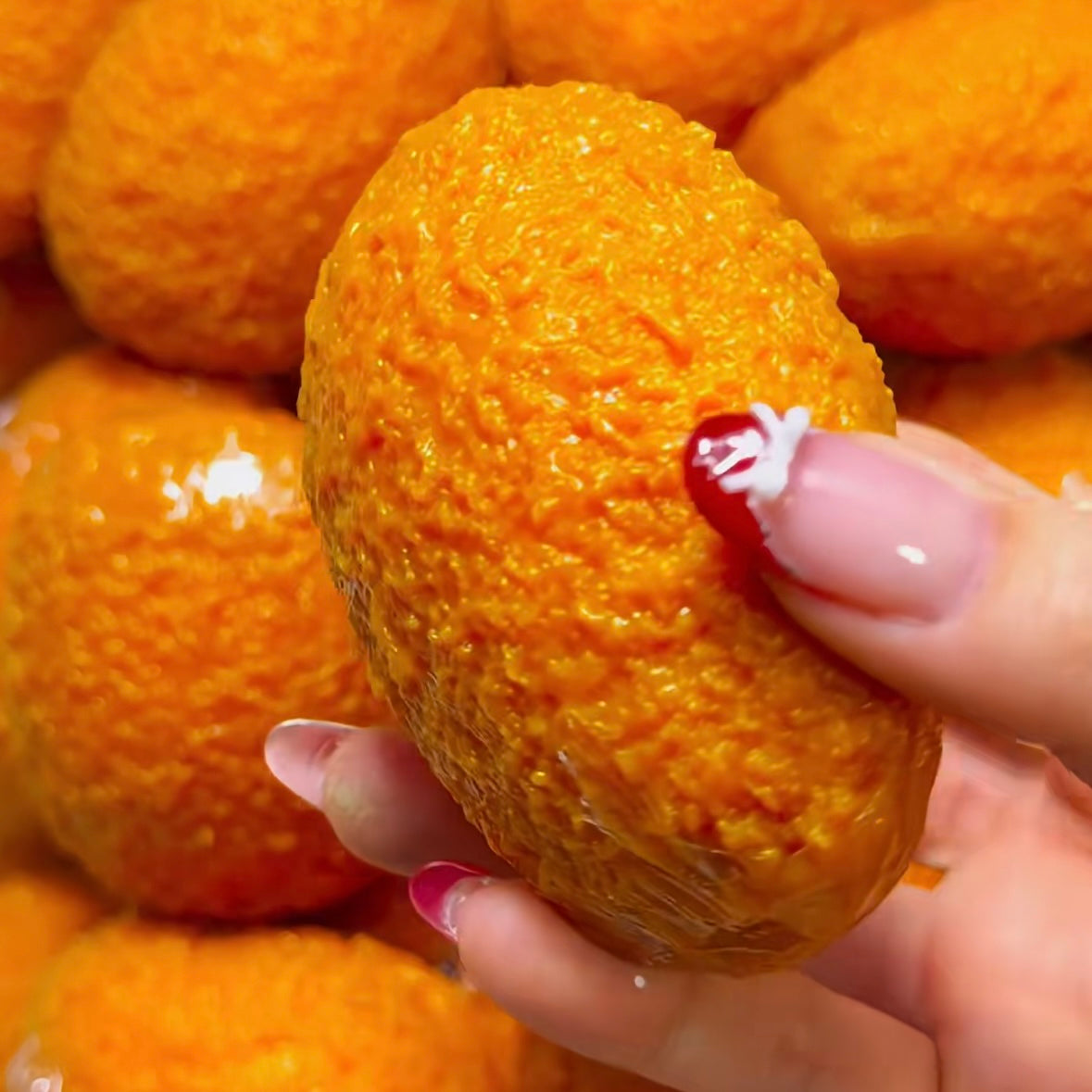 Crunchy Fried Cheese Stick Stress Ball Squishy Bead & Clay Base Stress Relief Decompression Toy