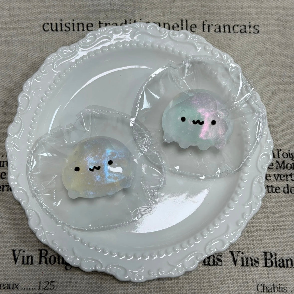 Handmade Transparent Mini Octopus Jellyfish Taba Squishy Toy