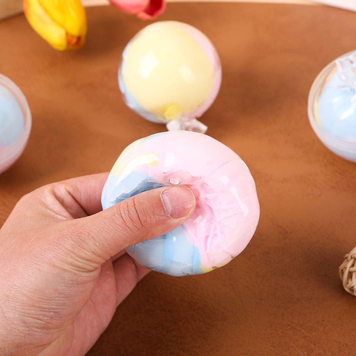 Chocolate Stress Ball Crispy Skin Squishy Stress Relief Decompression Toy