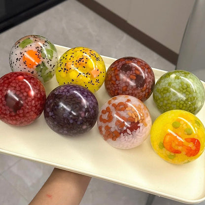 Rice Ball Collection Stress Ball Squishy Stress Relief Decompression Toy - Zip-tie Closure