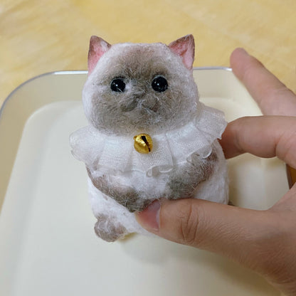 Handmade Siamese Kitty Cat Stress Relief Taba Squishy Toy