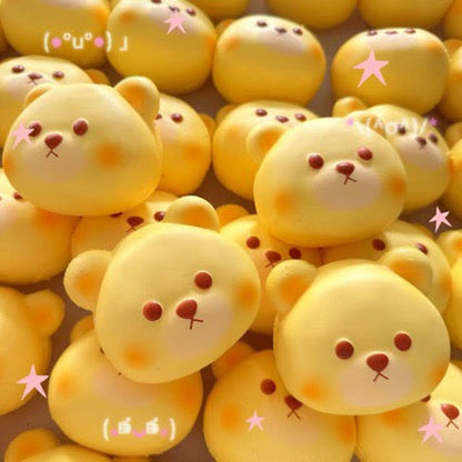 Slow Rising Squishy Bear Head Stress Relief Decompression Toy