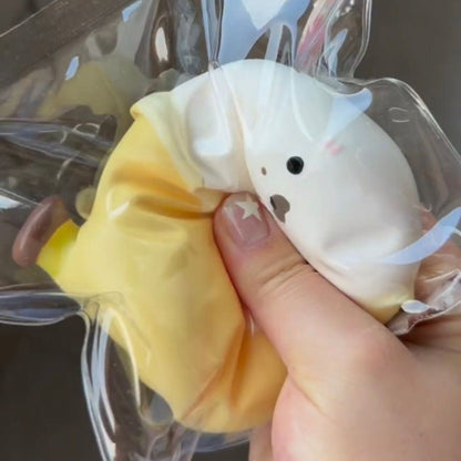 Handmade Seal & Banana Taba Squishy Toy