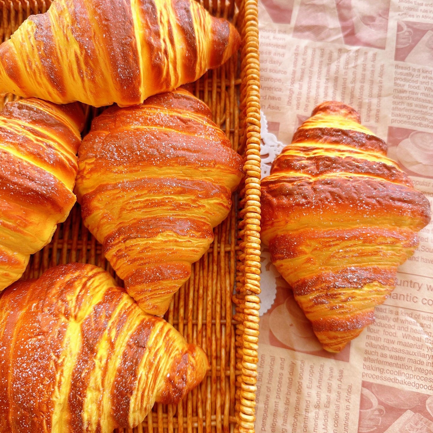 Slow Rising Squishy Croissant Stress Relief Decompression Toy