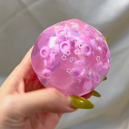 Fruit Hard Candy & Vaseline Base Stress Ball Squishy Stress Relief Decompression Toy