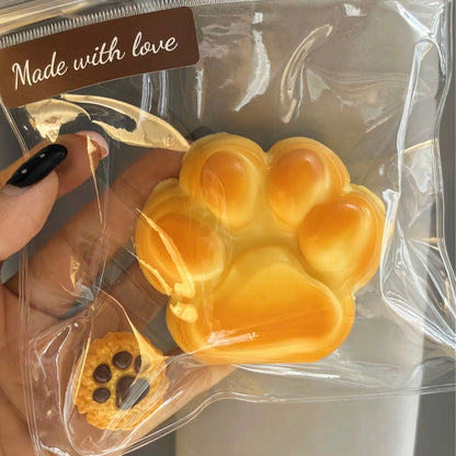 Handmade Silicone Caramel Cat's Paw Taba Squishy Toy