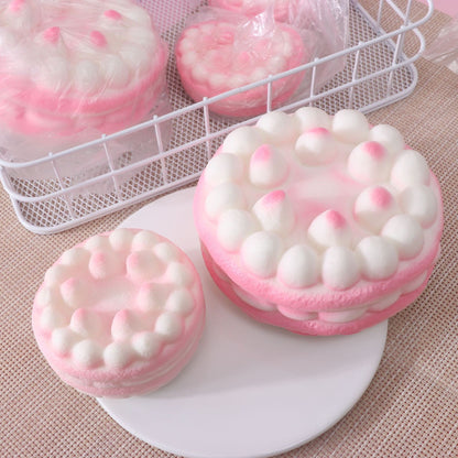 Slow Rising Squishy Pink Cake Stress Relief Decompression Toy
