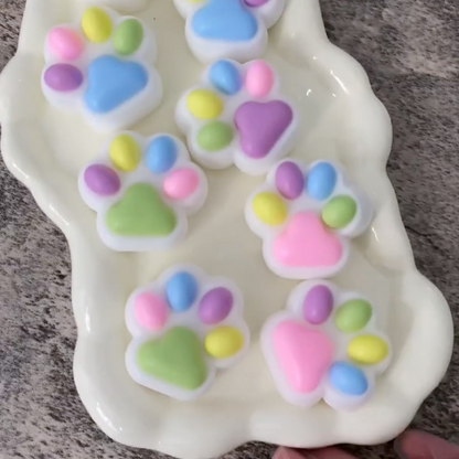 Handmade Silicone Rainbow Cat's Paw Taba Squishy Toy  - Christmas Series