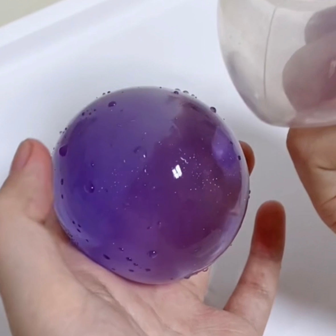 Transparent Handmade Silicone Stress Ball Taba Squishy Toy with Freebie