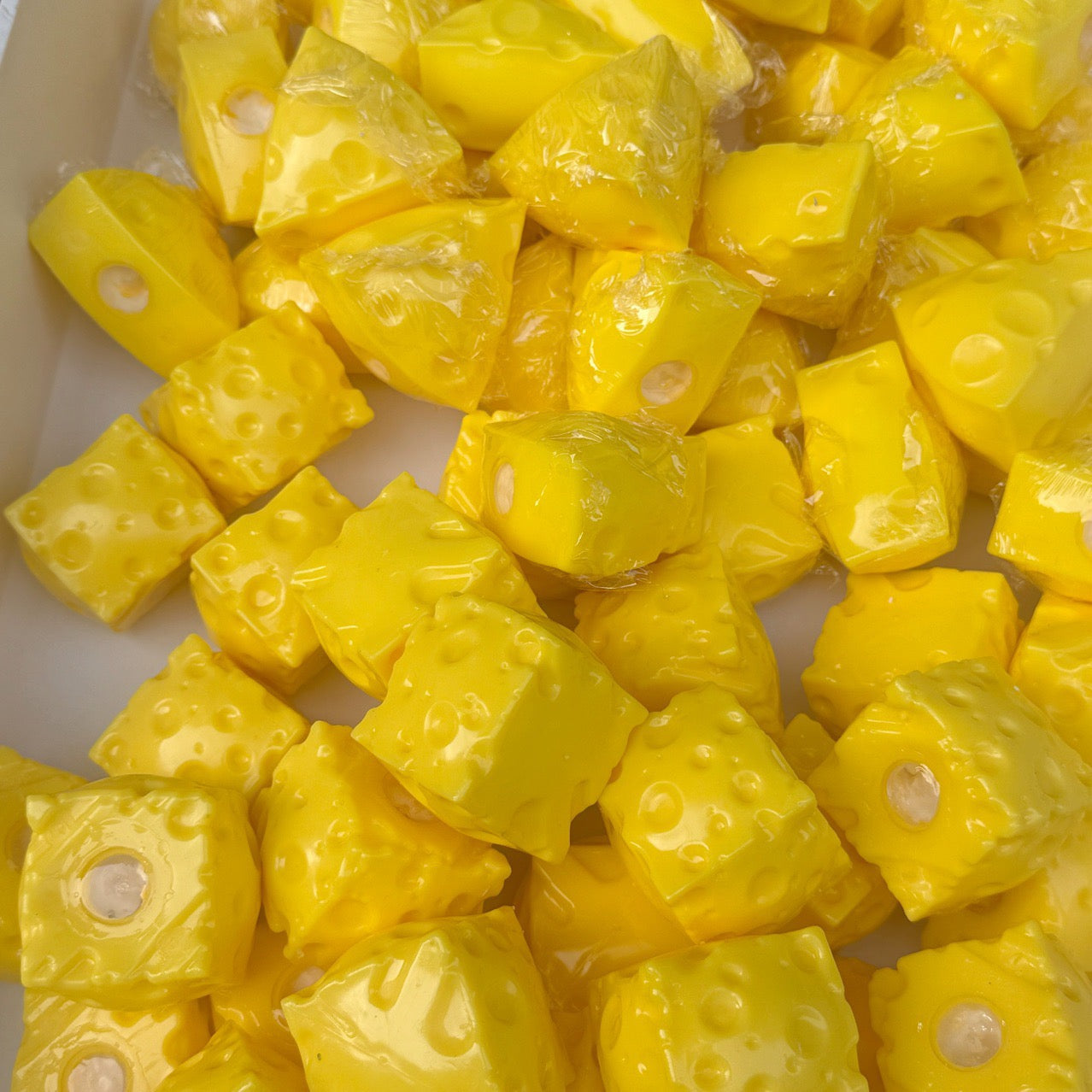 Crunchy Cheese Handmade Stress Balls Bead & Clay Base
