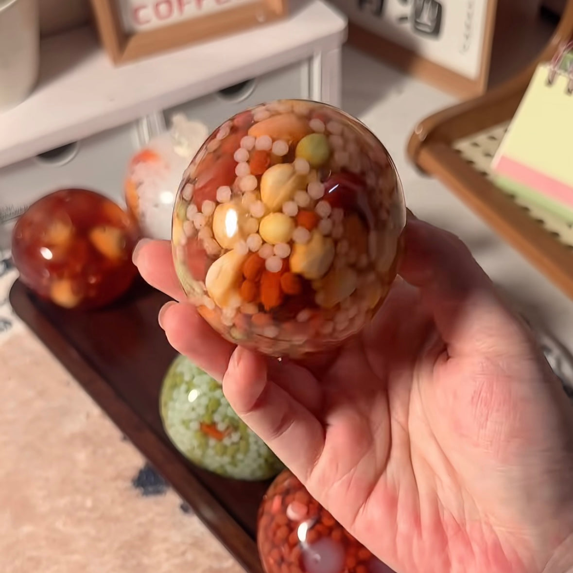 Rice Ball Collection Stress Ball Squishy Stress Relief Decompression Toy - Zip-tie Closure